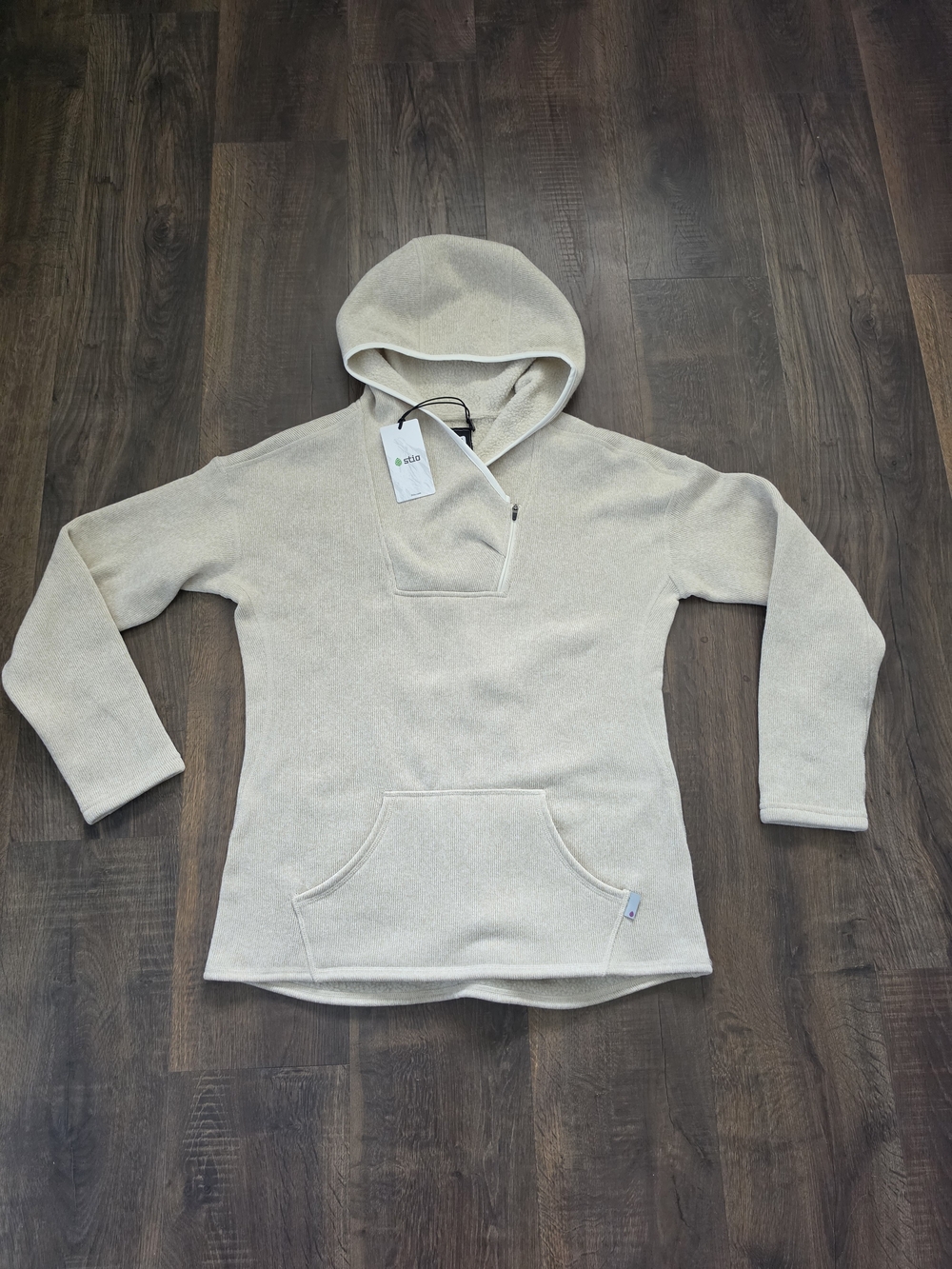 Stio Cream Half-Zip Hooded Pullover
